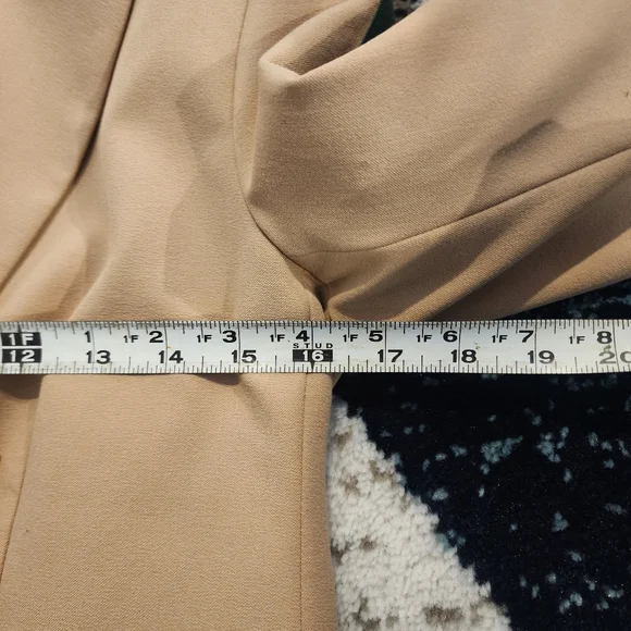 DREW Tai-ribbon Blazer in Khaki Size Small Contemporary Career Work Camel - Picture 14 of 16